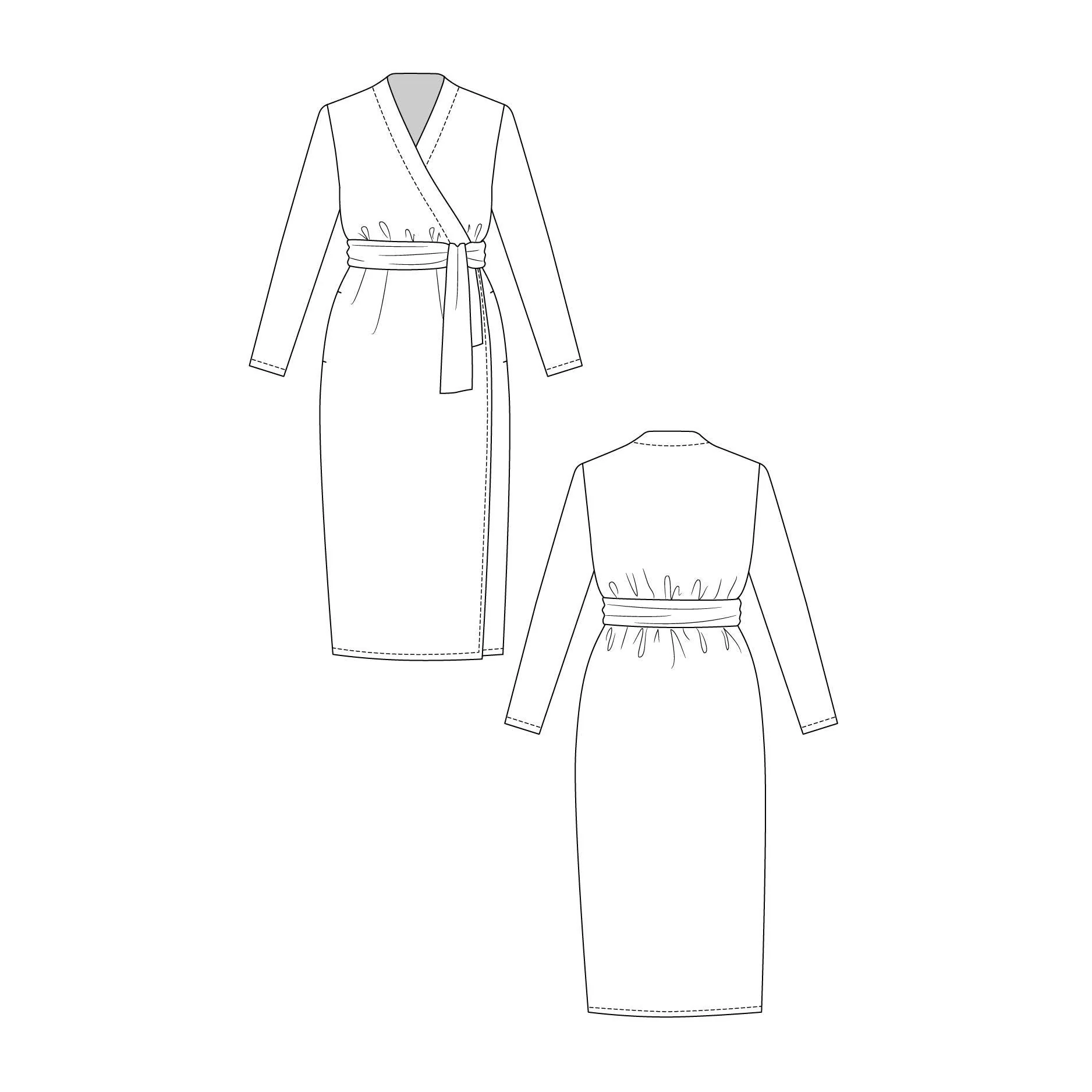 OLIVIA Wrap Dress Pattern - PDF DOWNLOAD - Image 5