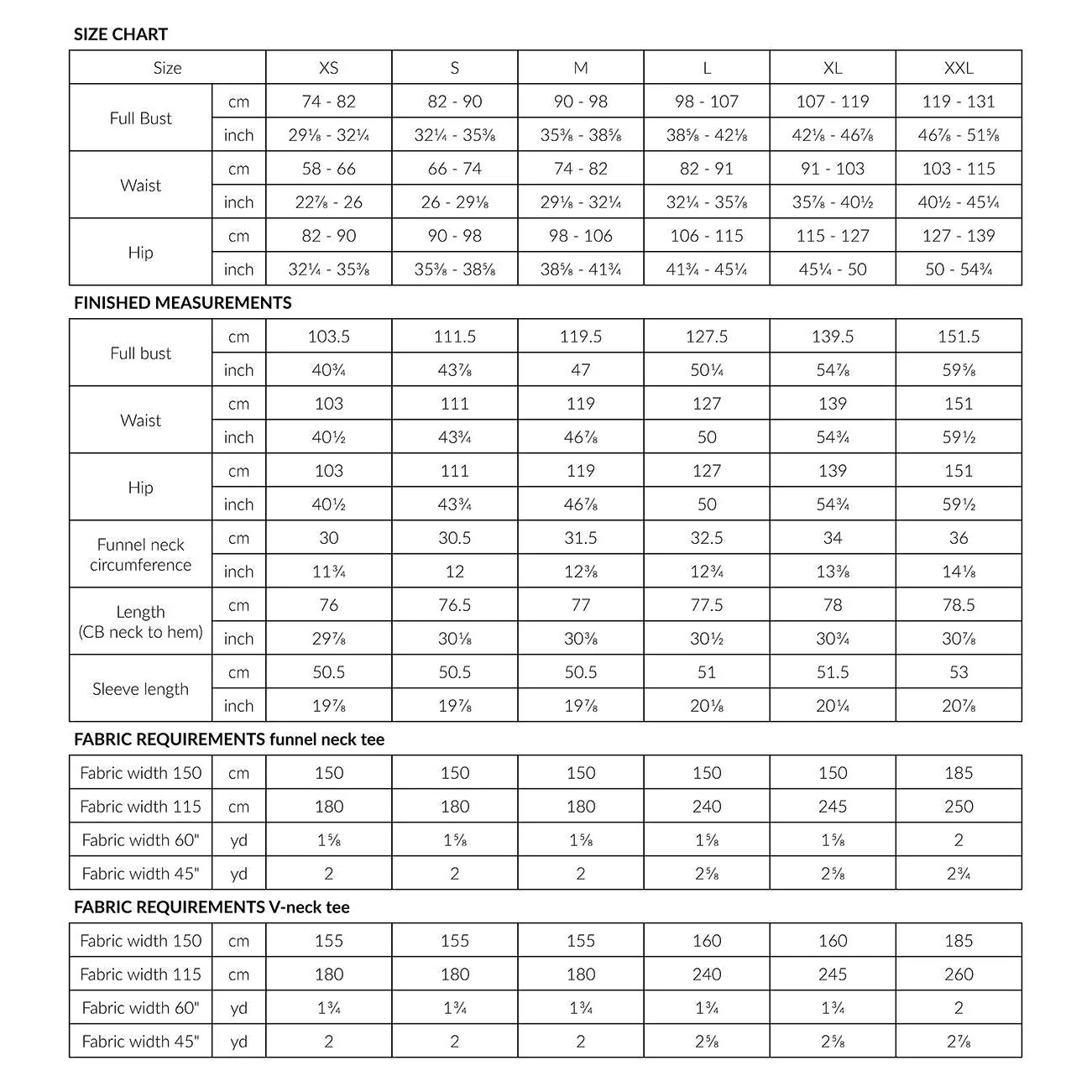 OLO Funnel Neck Tee & V-Neck Tee Pattern - PDF DOWNLOAD - Image 5