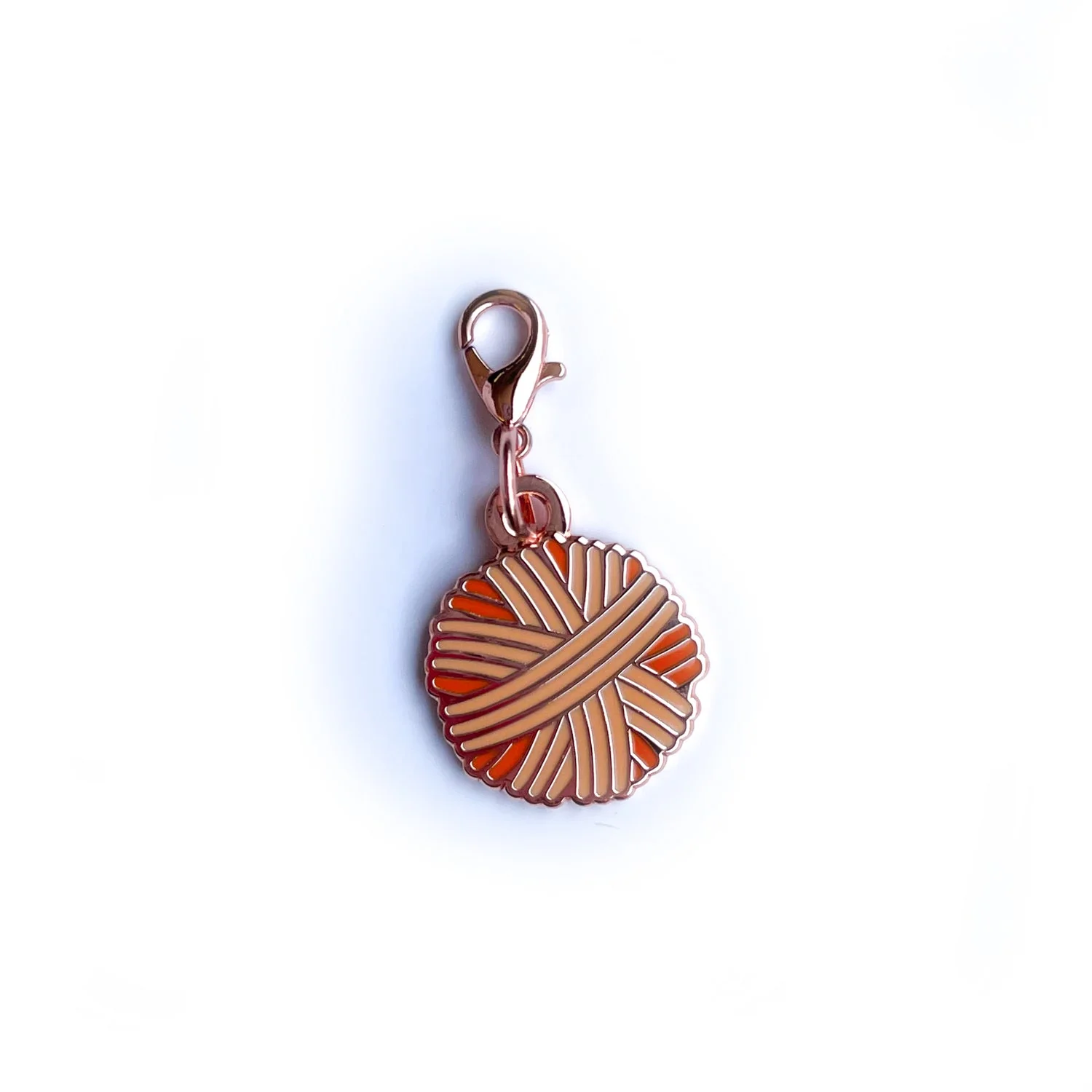 Orange Yarn Ball Charm - Image 2