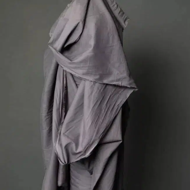 Organic Cotton Voile Powder Grey
