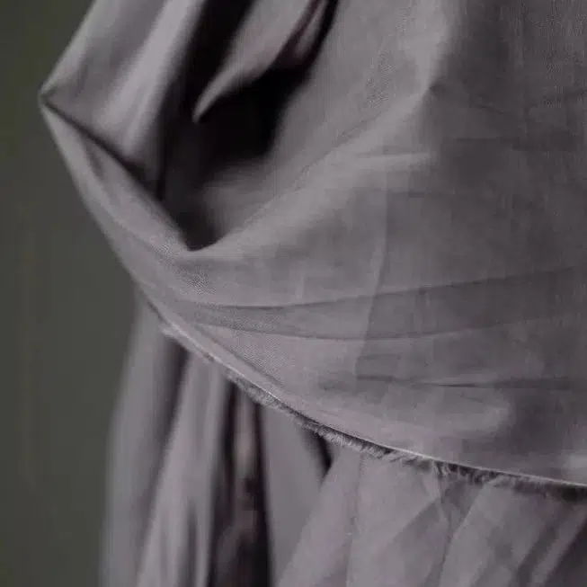 Organic Cotton Voile Powder Grey - Image 2