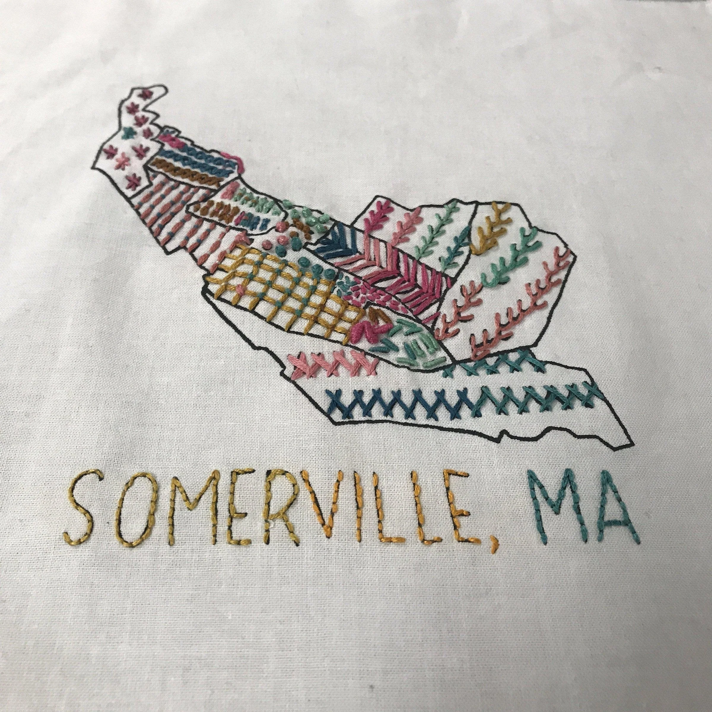 Our Fair City Somerville Embroidery Kit