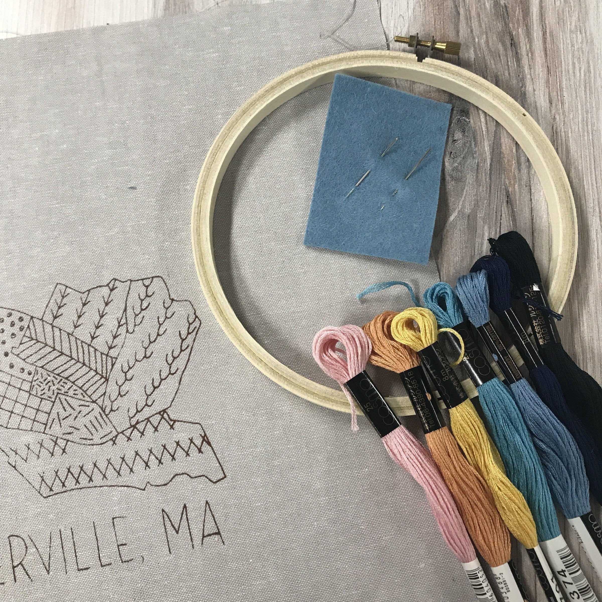 Our Fair City Somerville Embroidery Kit - Image 5