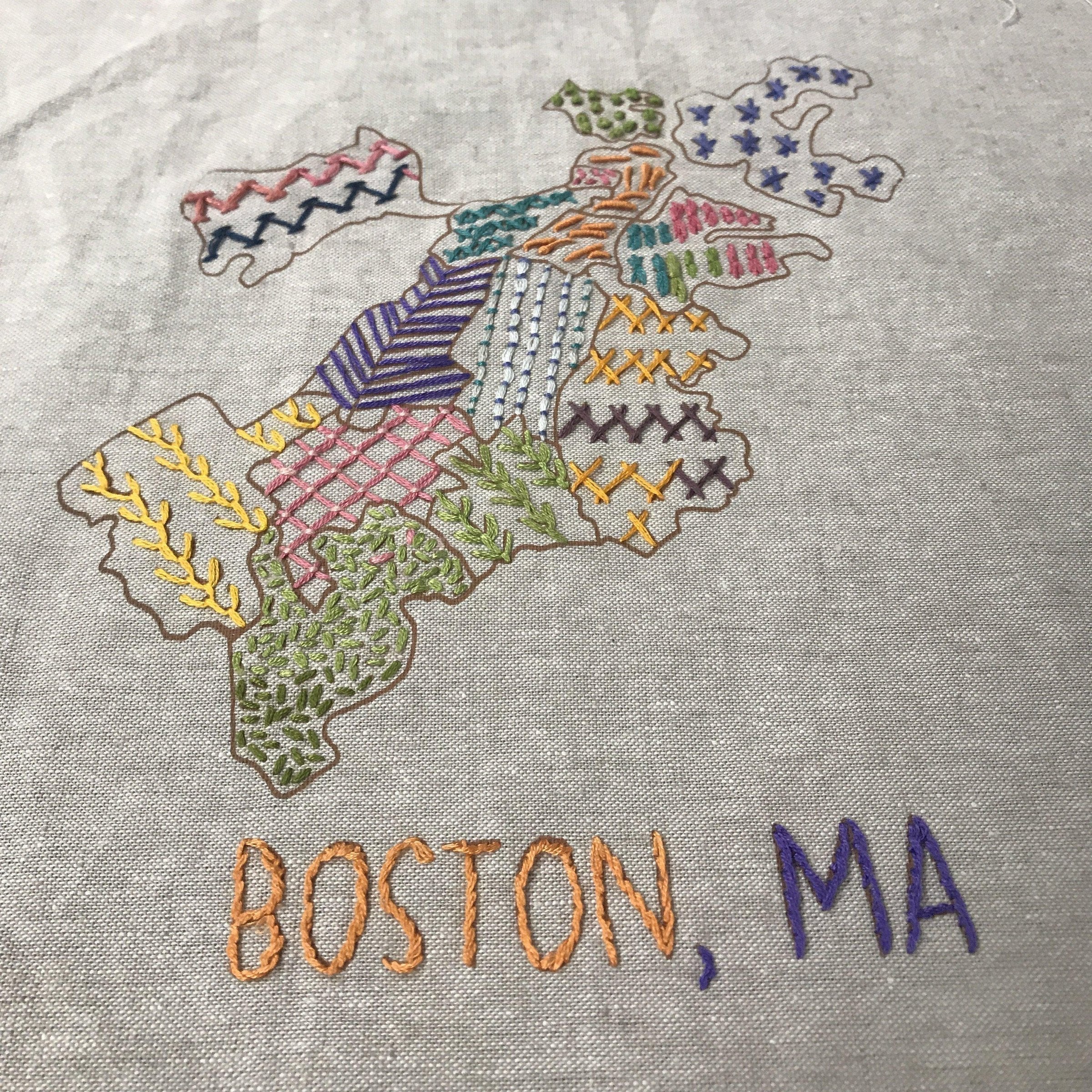 Our Fair City Boston Embroidery Kit
