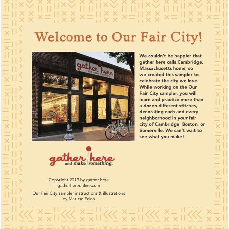 Our Fair City Boston Embroidery Kit - Image 3
