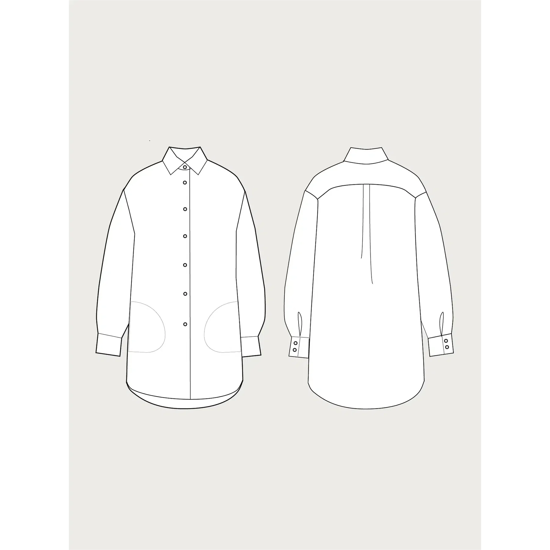 Oversized Shirt Pattern - Image 7