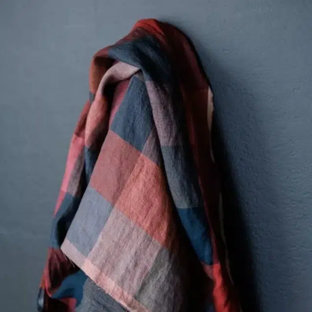 Painterly Rouge Laundered Linen - Image 2