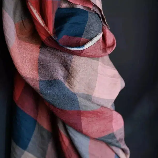 Painterly Rouge Laundered Linen - Image 3
