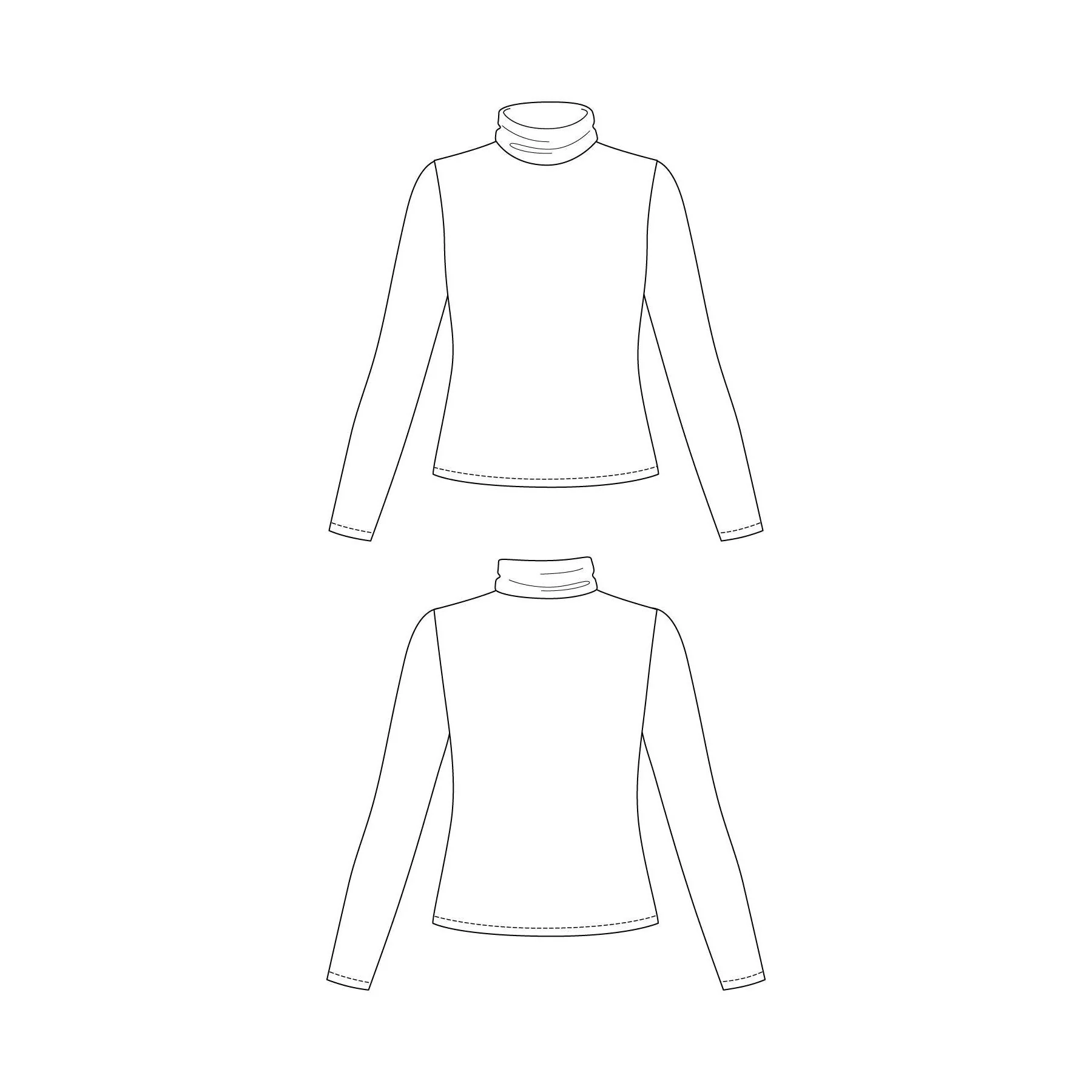 PAOLA Turtleneck Tee Pattern - PDF DOWNLOAD - Image 5