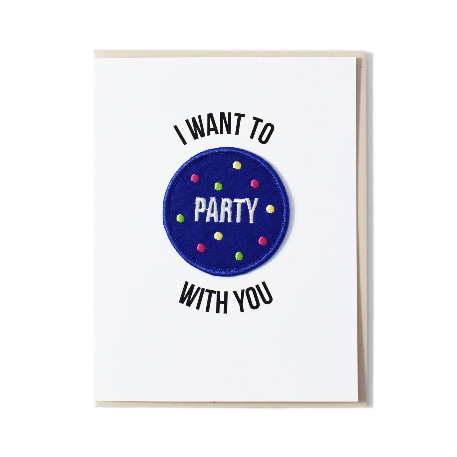 Party Patch on Greeting Card