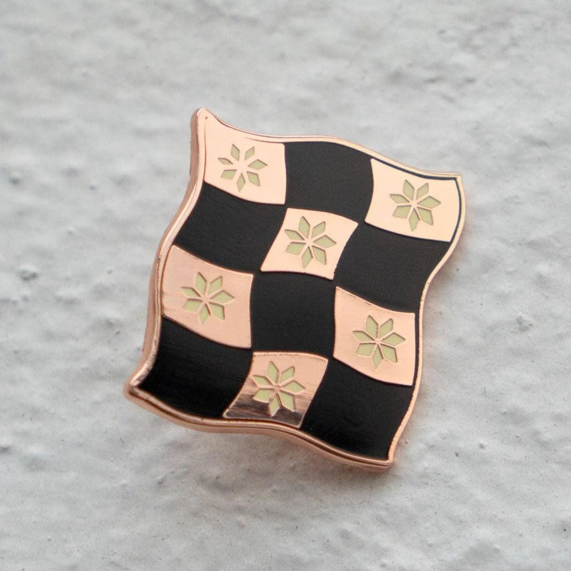 Patchwork Enamel Pin