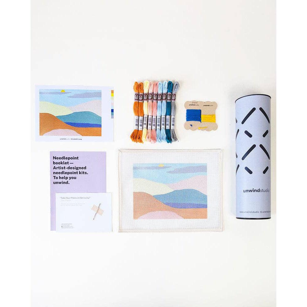 Peaceful Mountains Beginner Needlepoint Kit - Image 2