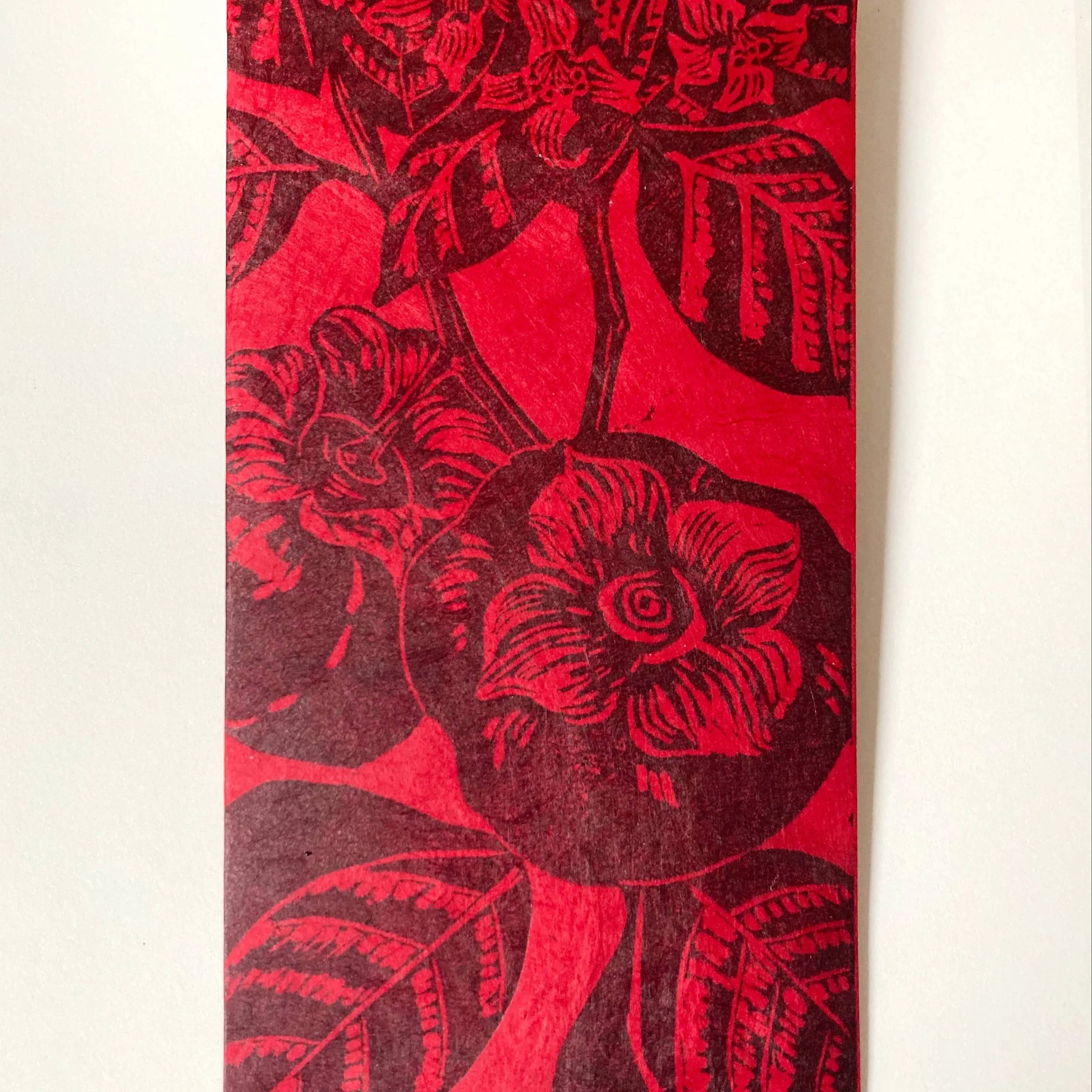 Persimmon Blockprinted Red Envelopes