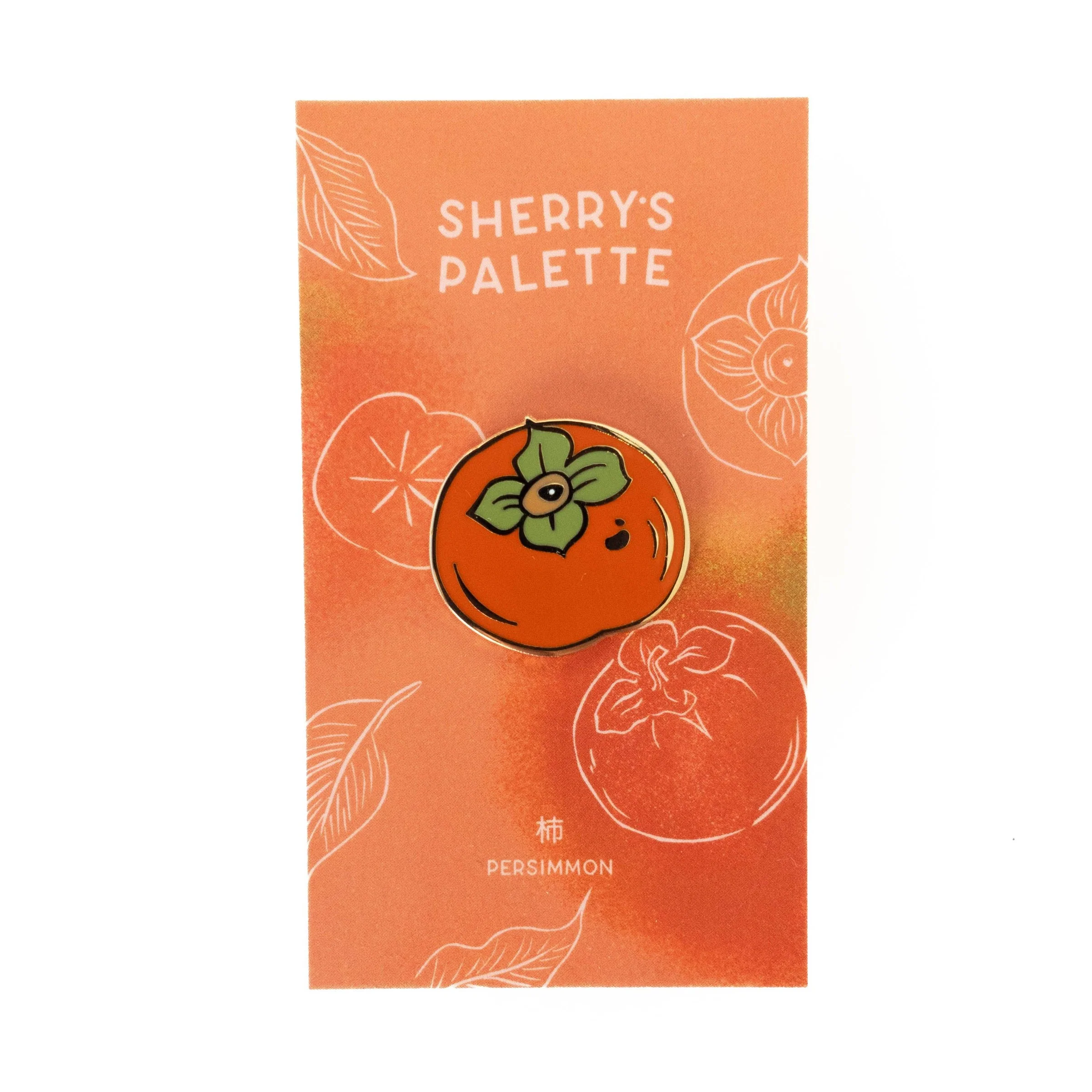 Persimmon Enamel Pin - Image 2