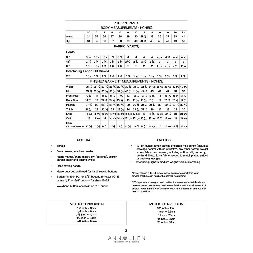 Philippa Pants Pattern - PDF DOWNLOAD - Image 5
