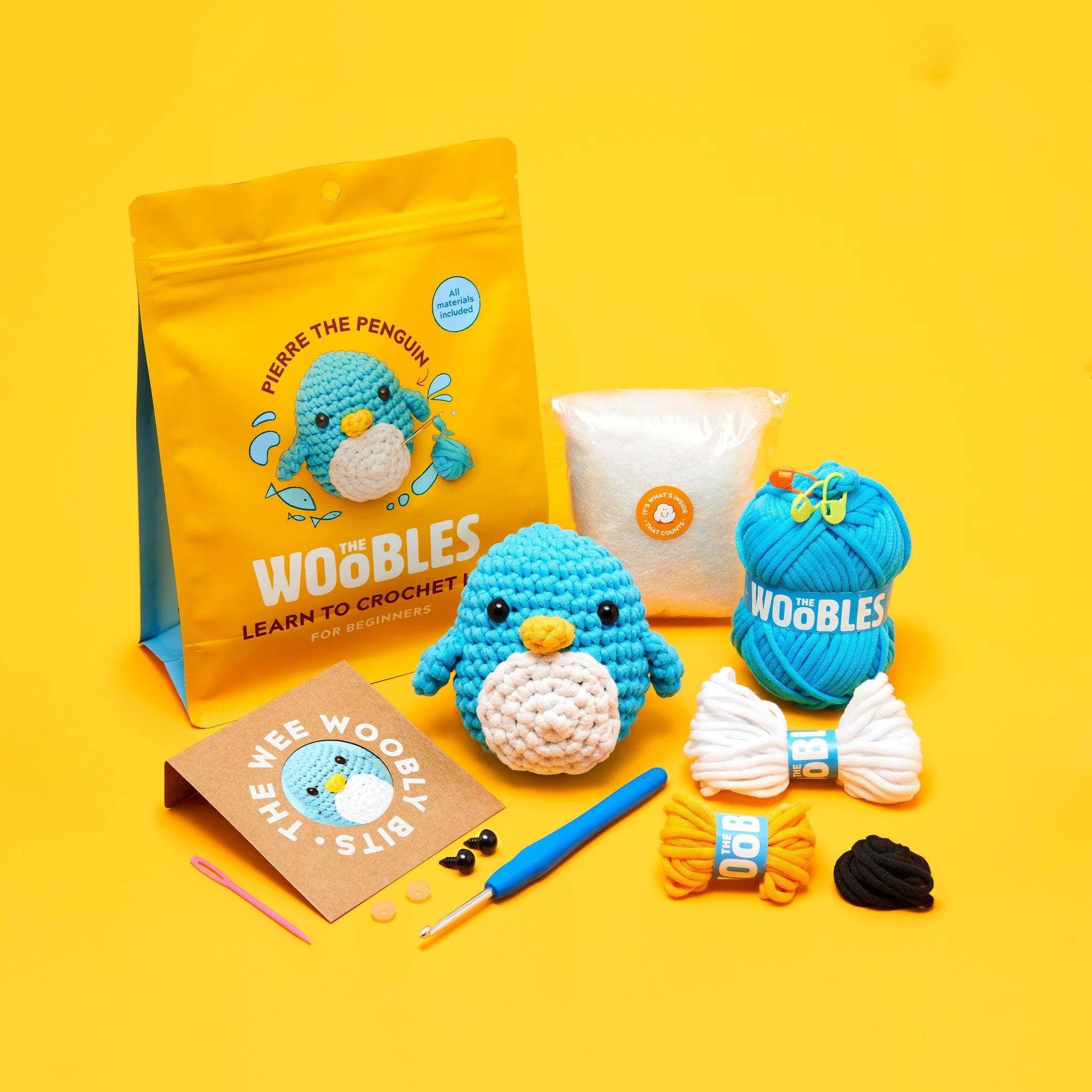 Pierre the Blue Penguin Crochet Kit