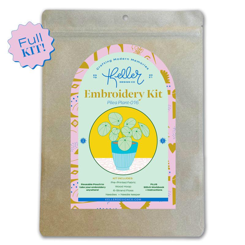 Pilea Plant Embroidery Kit