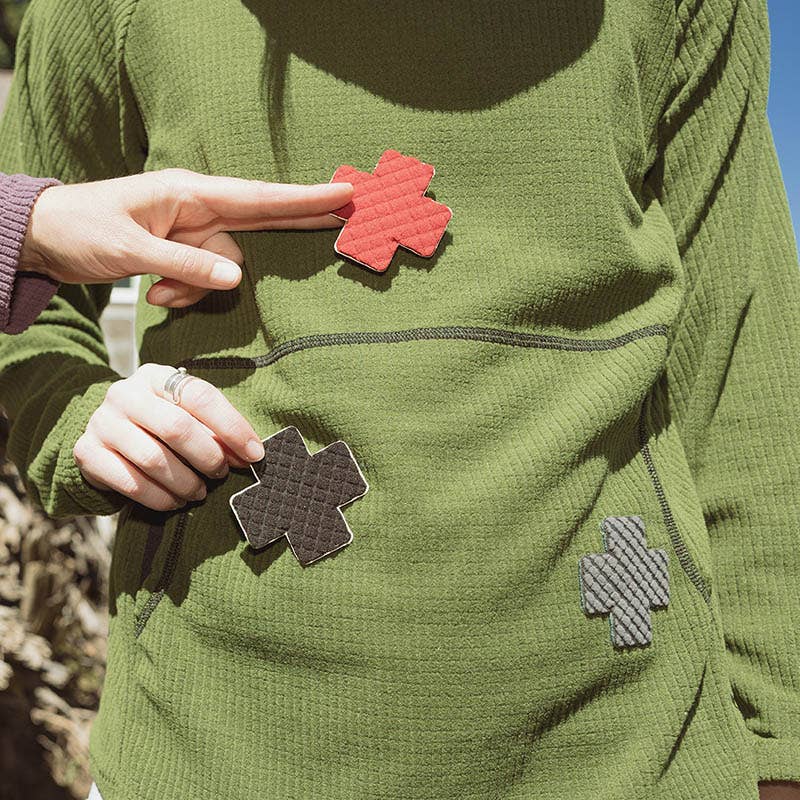 Polartec Powergrid Fleece Adhesive Patch - Image 2