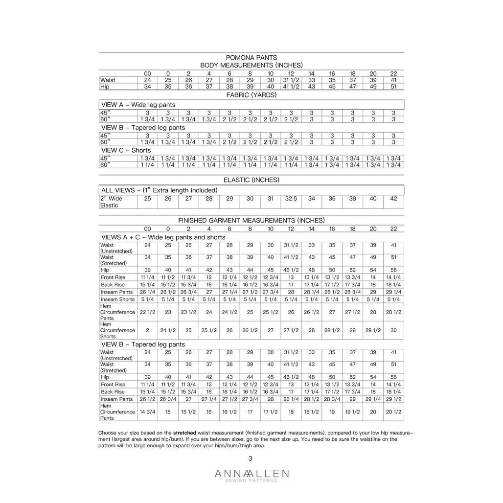 Pomona Pants + Shorts Pattern - PDF DOWNLOAD - Image 5