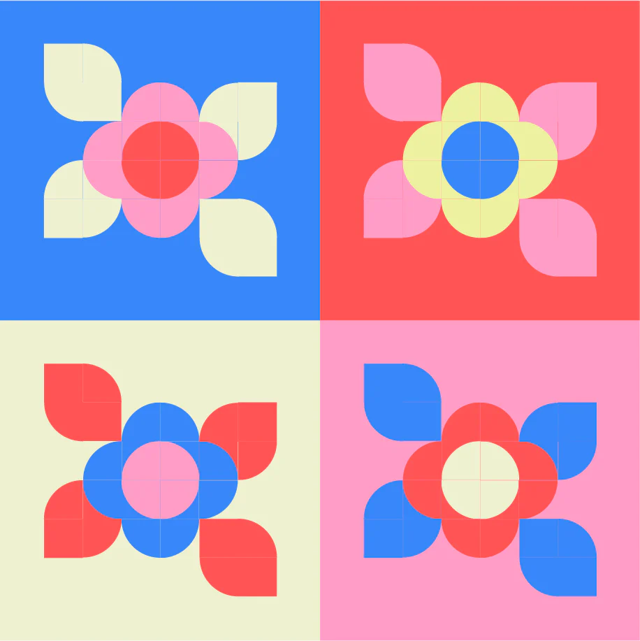Pop Art Flowers Mini Quilt - 3 sessions - Image 2