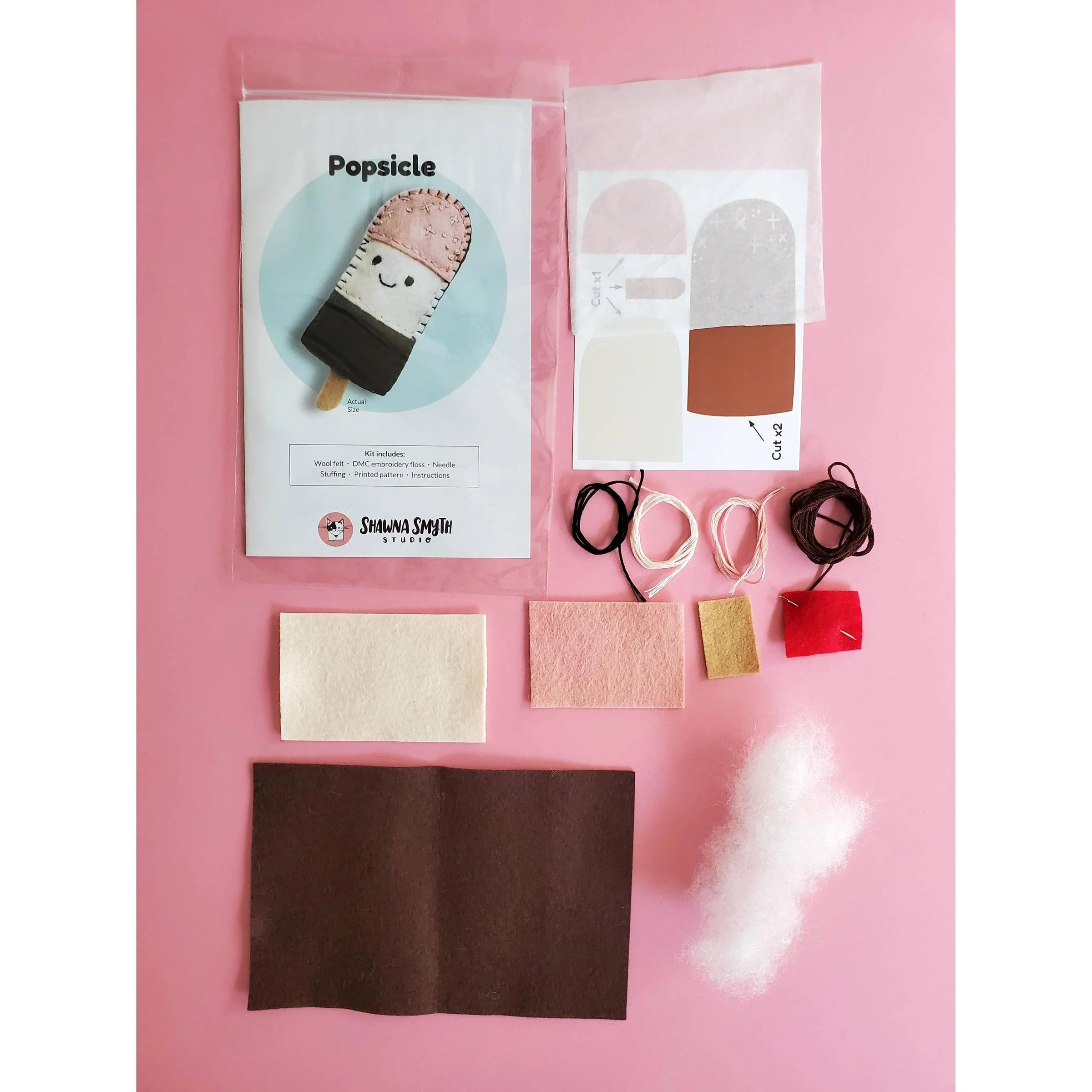 Popsicle Felt Hand Stitching Kit - Image 3