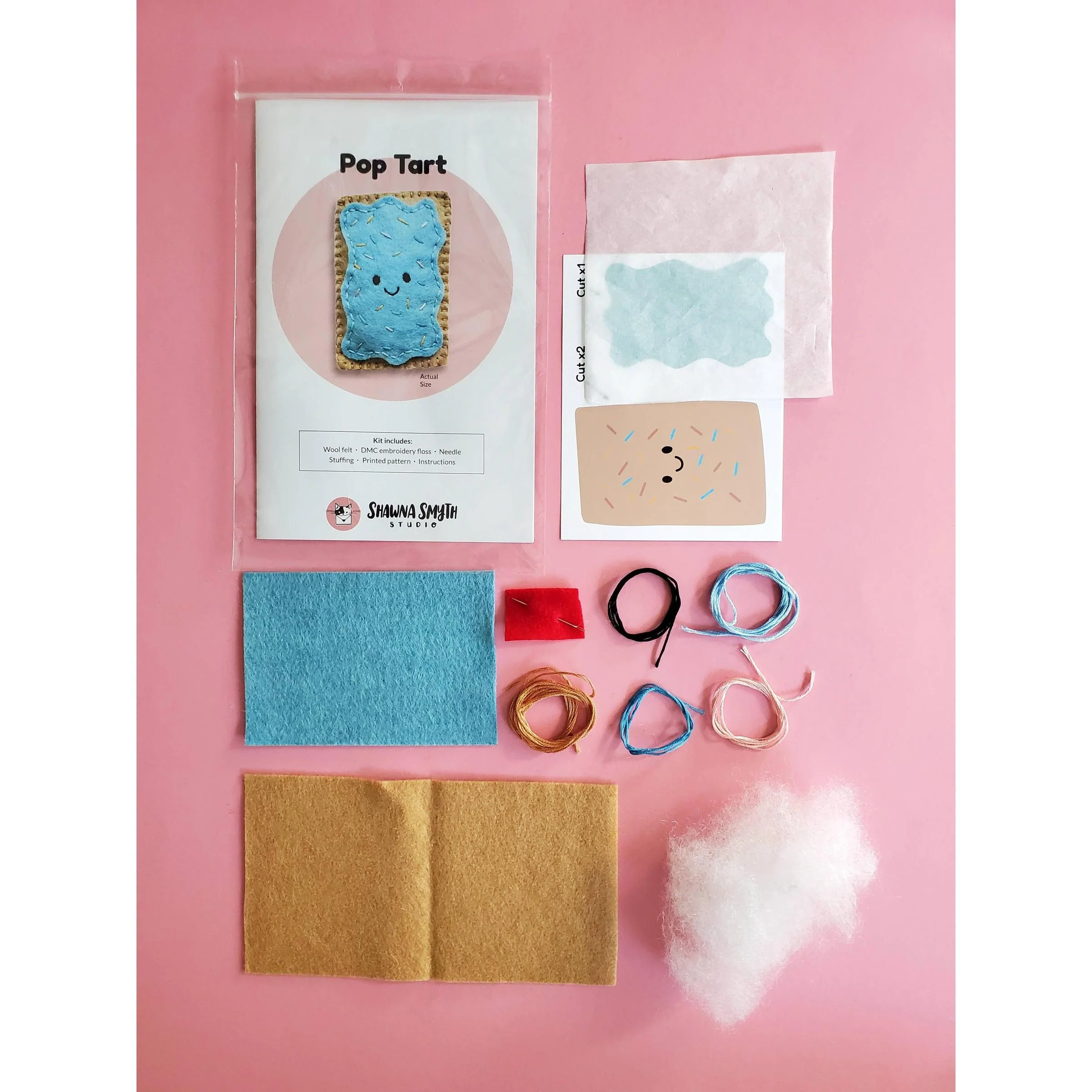 Poptart Felt Hand Stitching Kit - Image 3