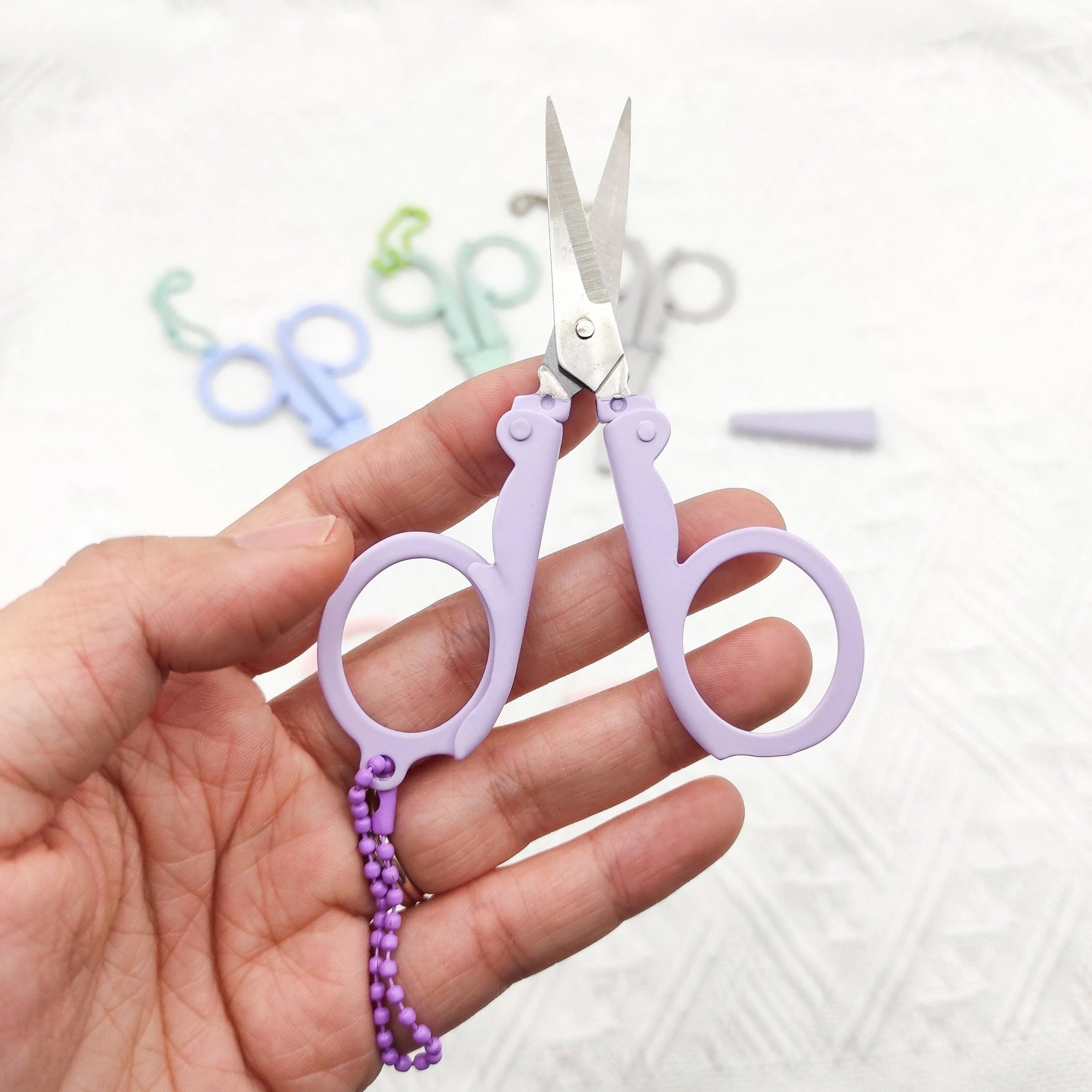 Portable Folding Scissors With Sheath - Image 2