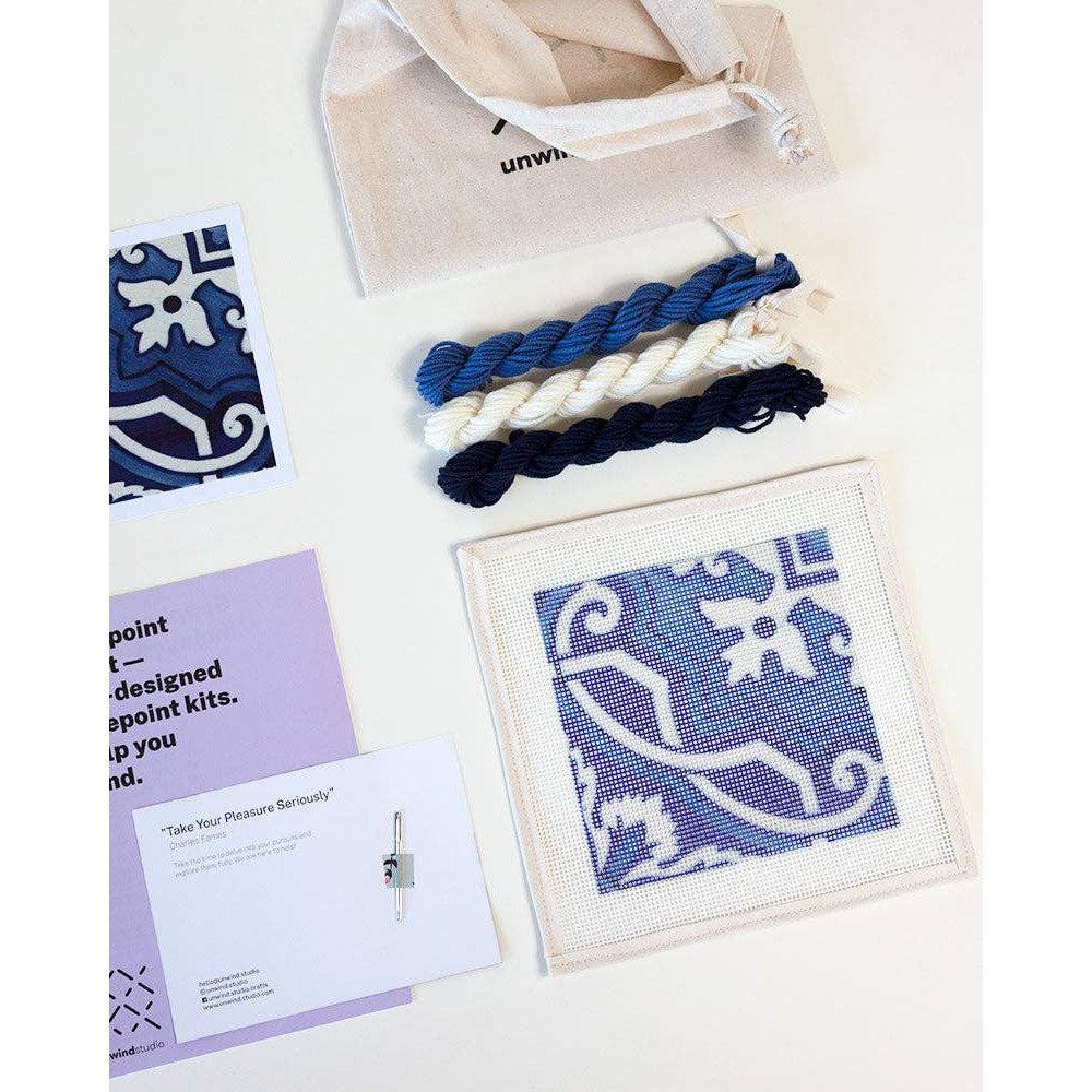 Portuguese Tiles Needlepoint Kit - Fontainhas