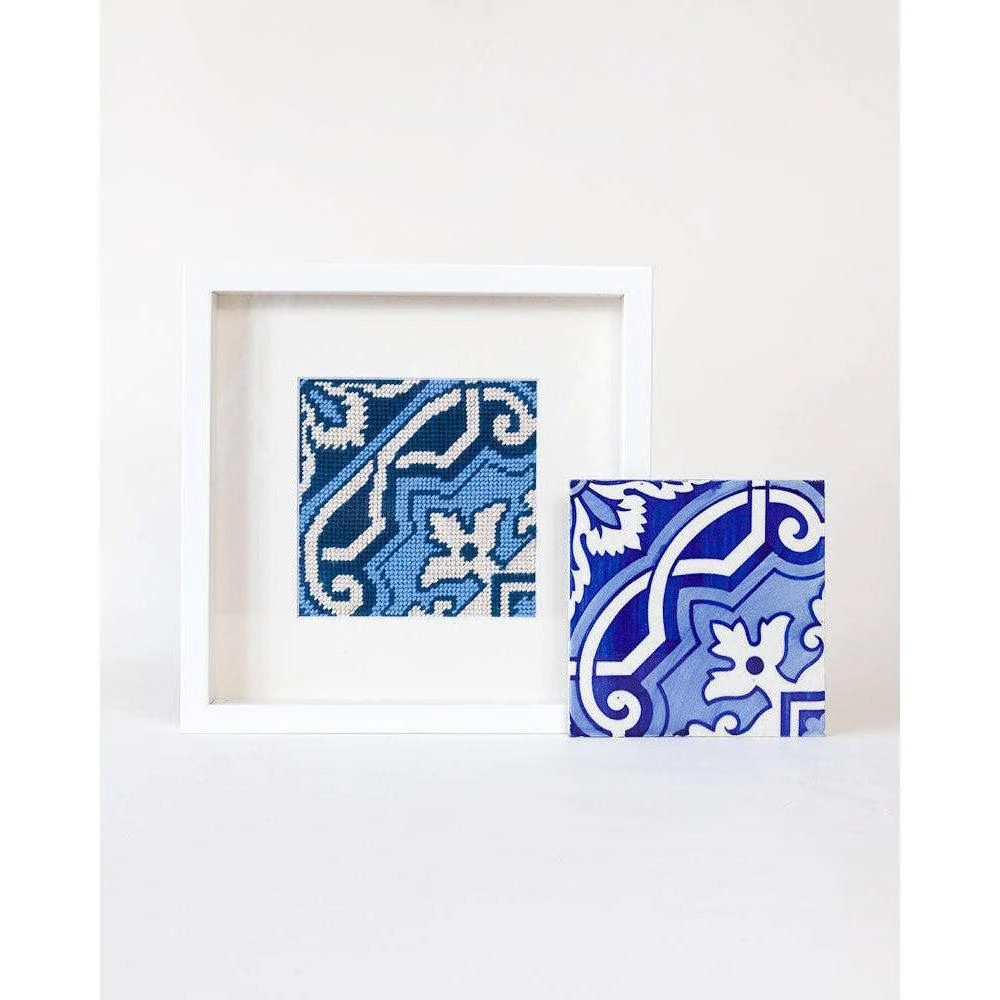 Portuguese Tiles Needlepoint Kit - Fontainhas - Image 3