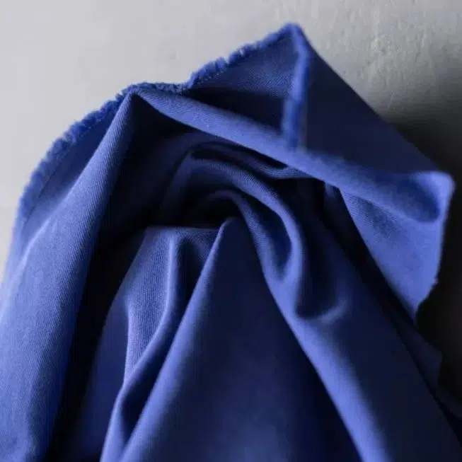 Prussian Blue 8oz Organic Sanded Twill - Image 3