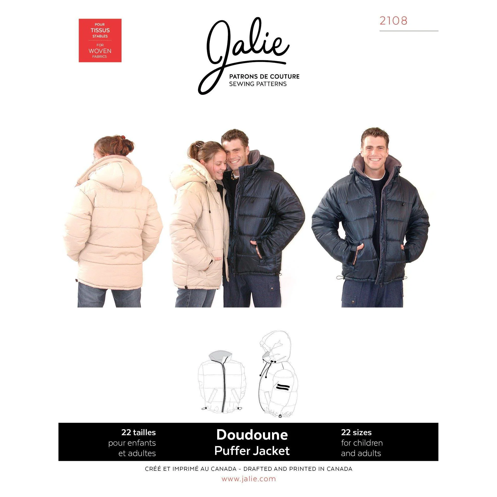 Puffer Jacket Pattern - PDF DOWNLOAD - Image 4