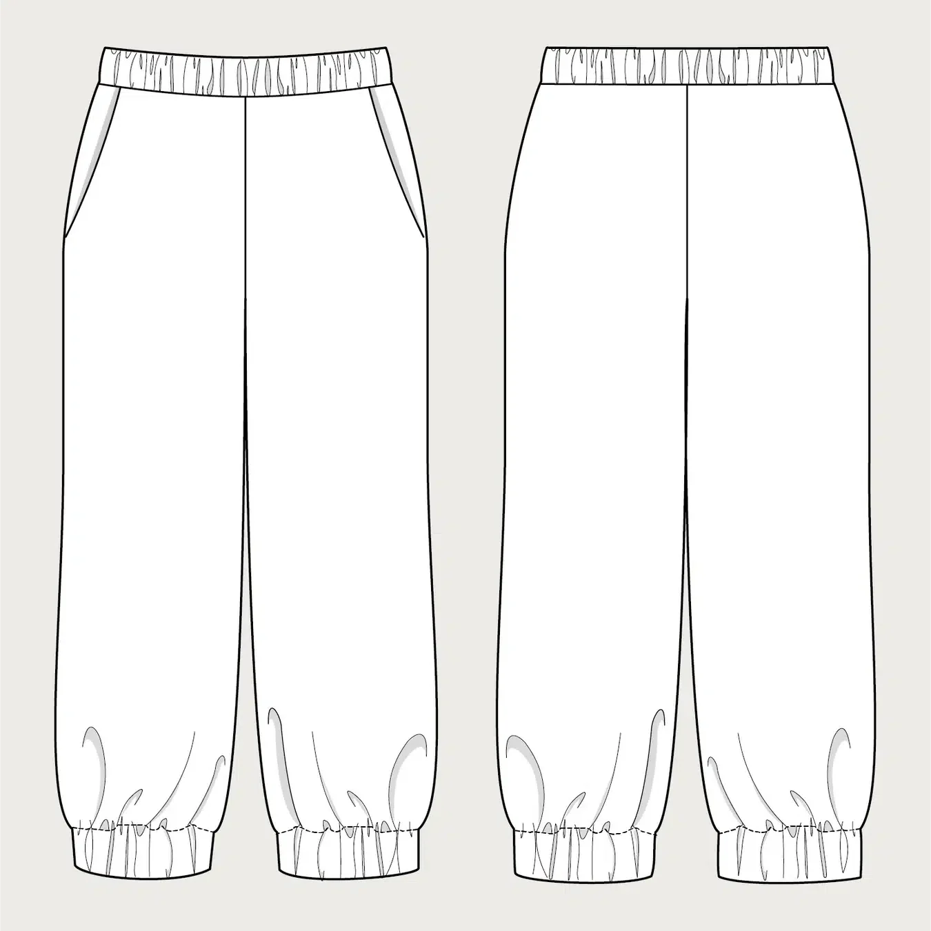 Pull On Trousers Mini Pattern - Image 2