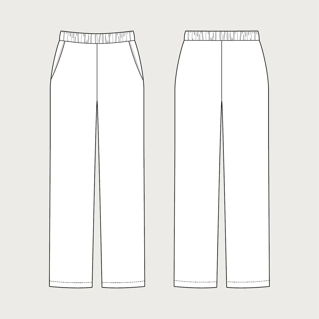 Pull-On Trousers Pattern (MINI-3XL) - Image 6