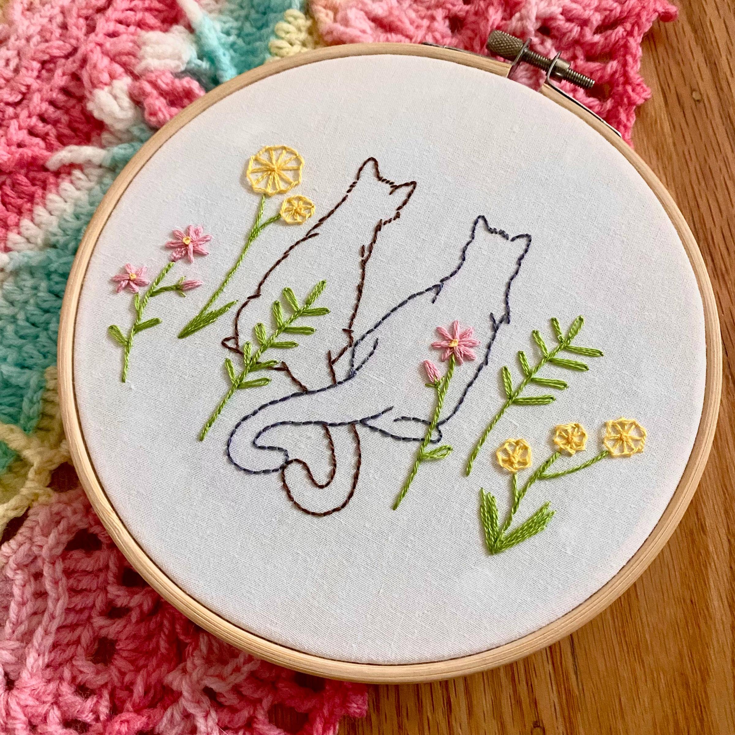 Purr of Heart Embroidery Kit - Image 3