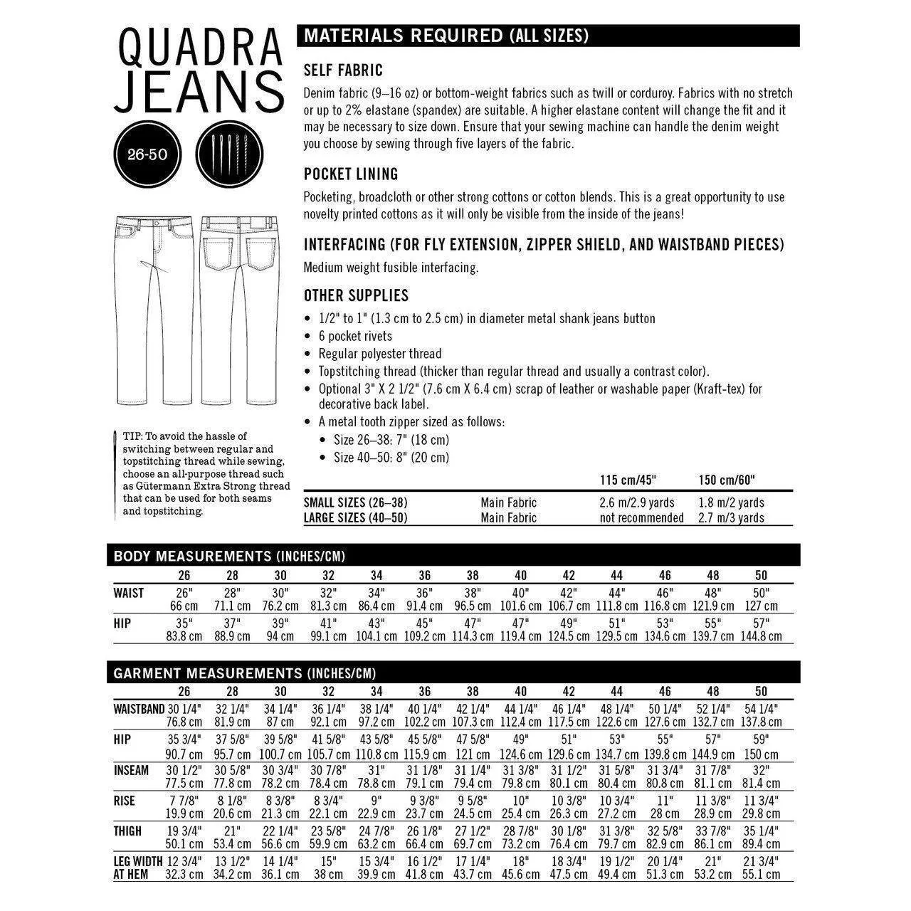 Quadra Jeans Pattern - Image 5