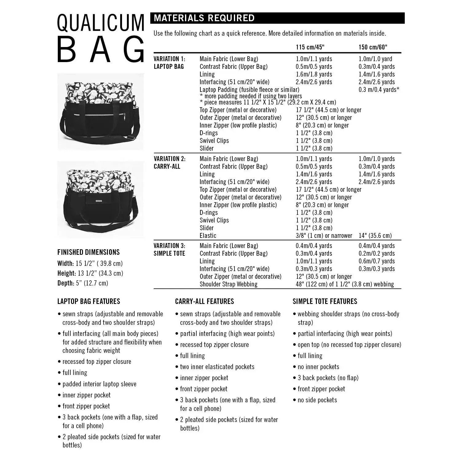 Qualicum Bag Pattern - PDF DOWNLOAD - Image 8