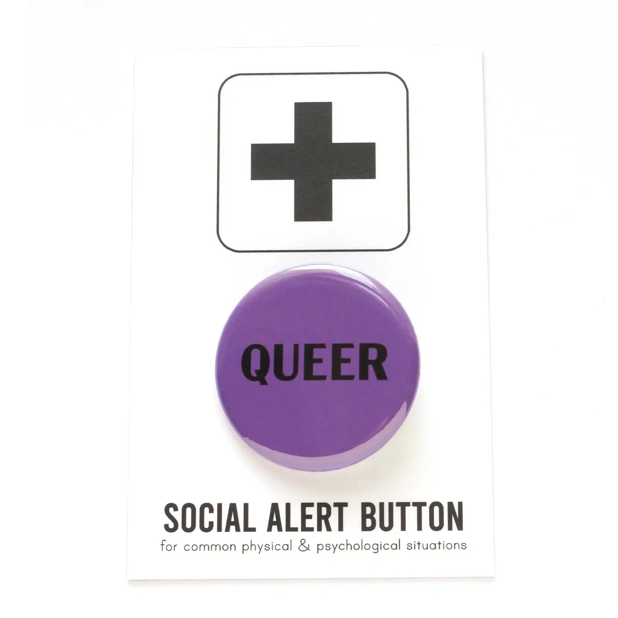 Queer LGBTQ+ Pinback Button
