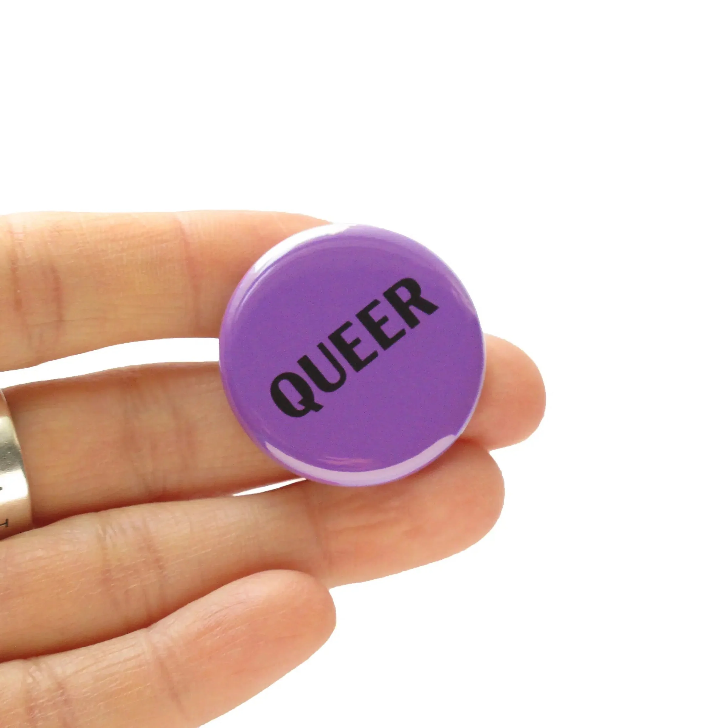 Queer LGBTQ+ Pinback Button - Image 2