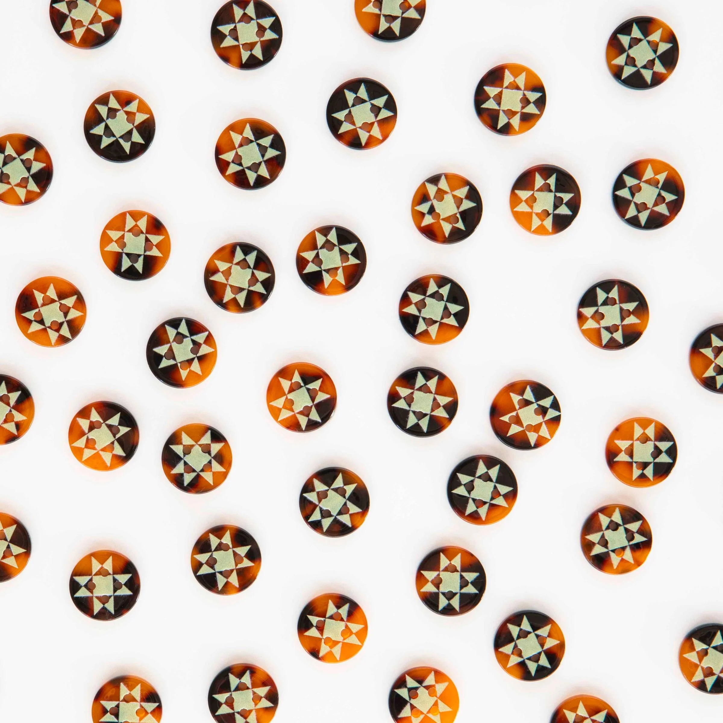 Quilt Star Small 5/8" Buttons - Image 2
