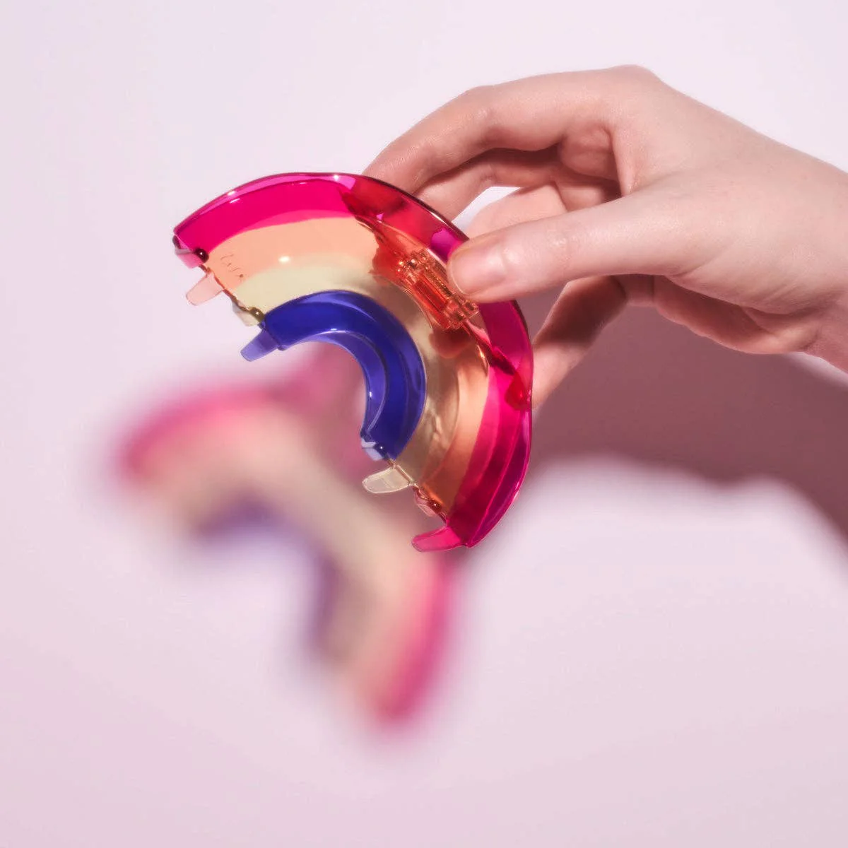 Rainbow Jelly XL Hair Claw - Image 2