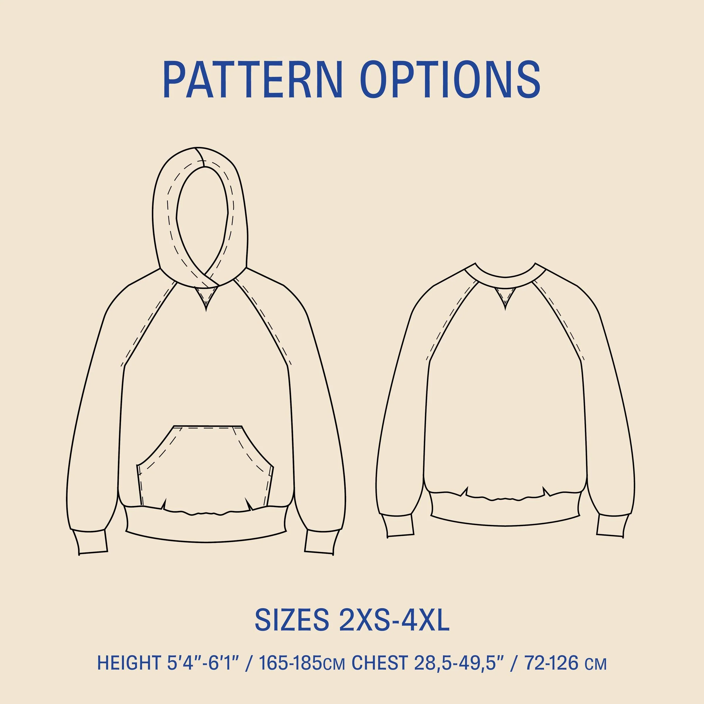 Rebel Raglan Hoodie Pattern - PDF DOWNLOAD - Image 2