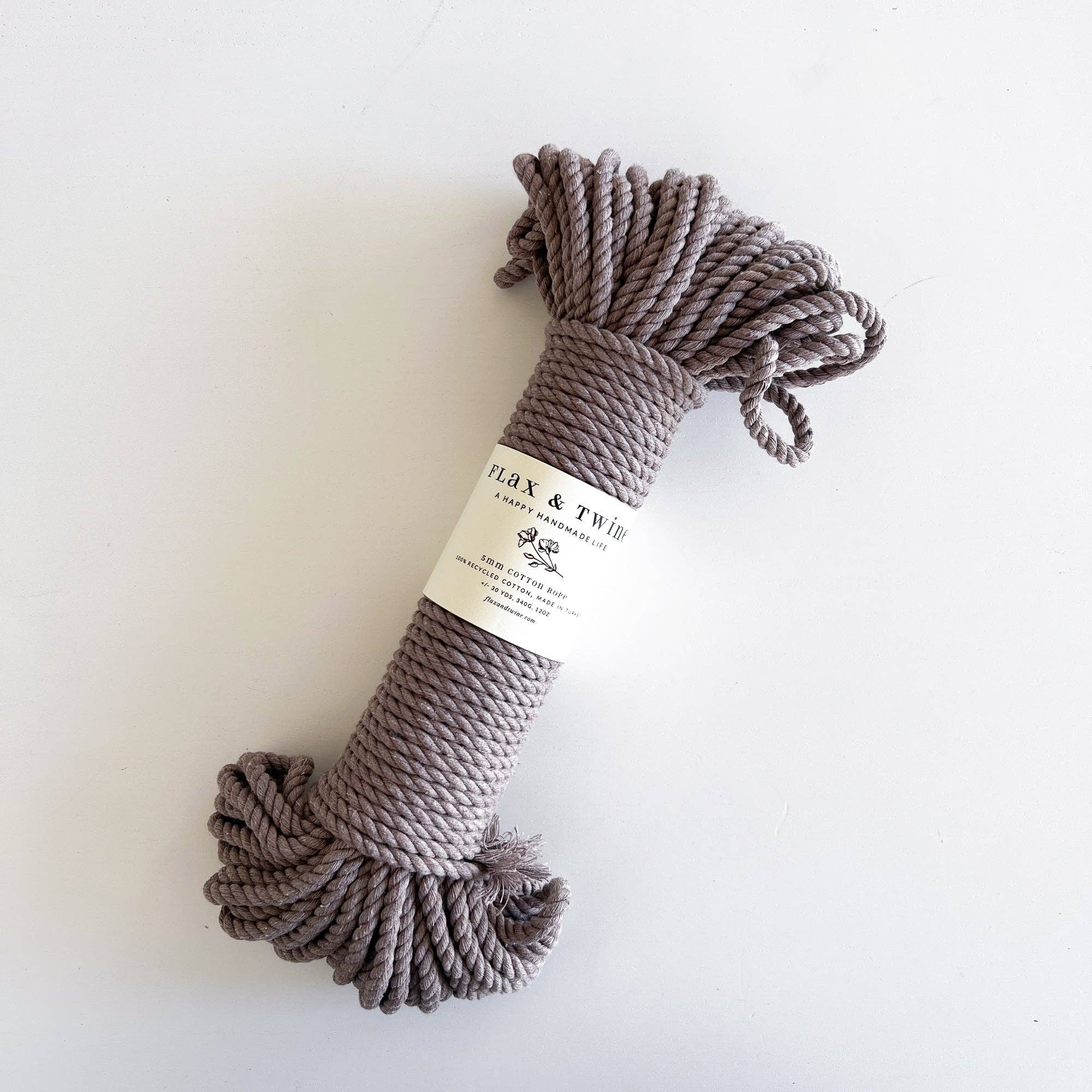 Recycled 5mm Cotton Rope - Lavender
