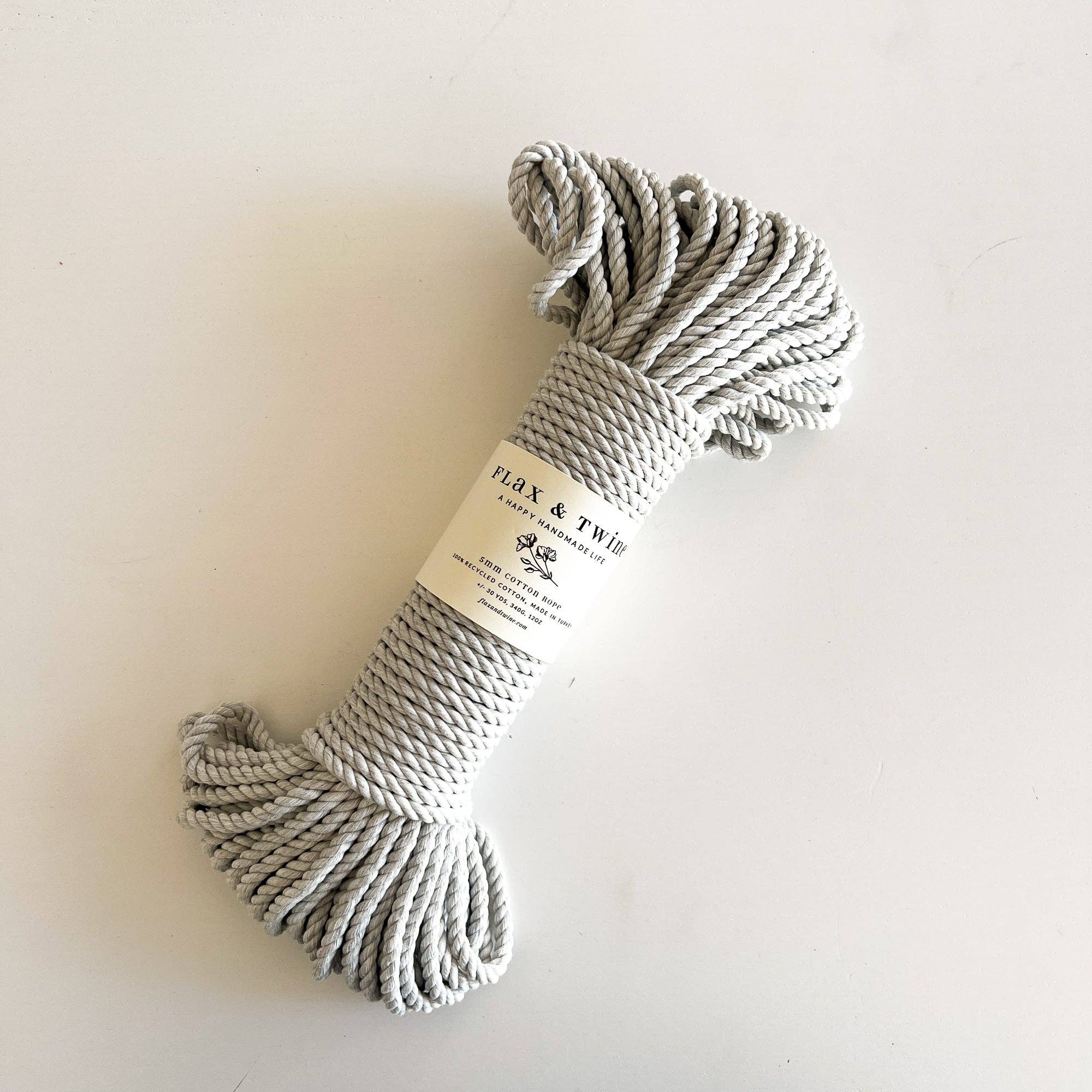 Recycled 5mm Cotton Rope - Winter