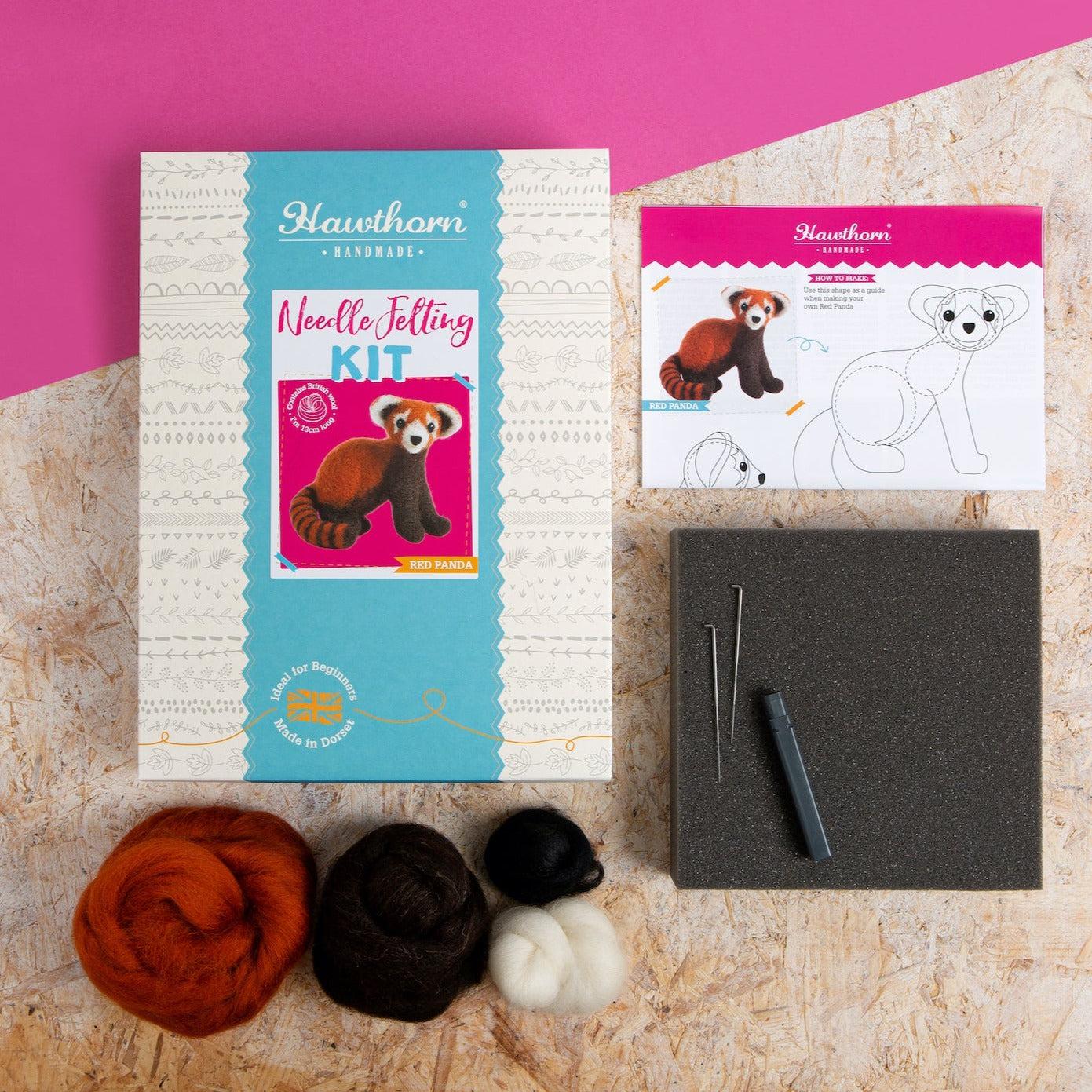 Red Panda Needle Felting Kit - Image 2