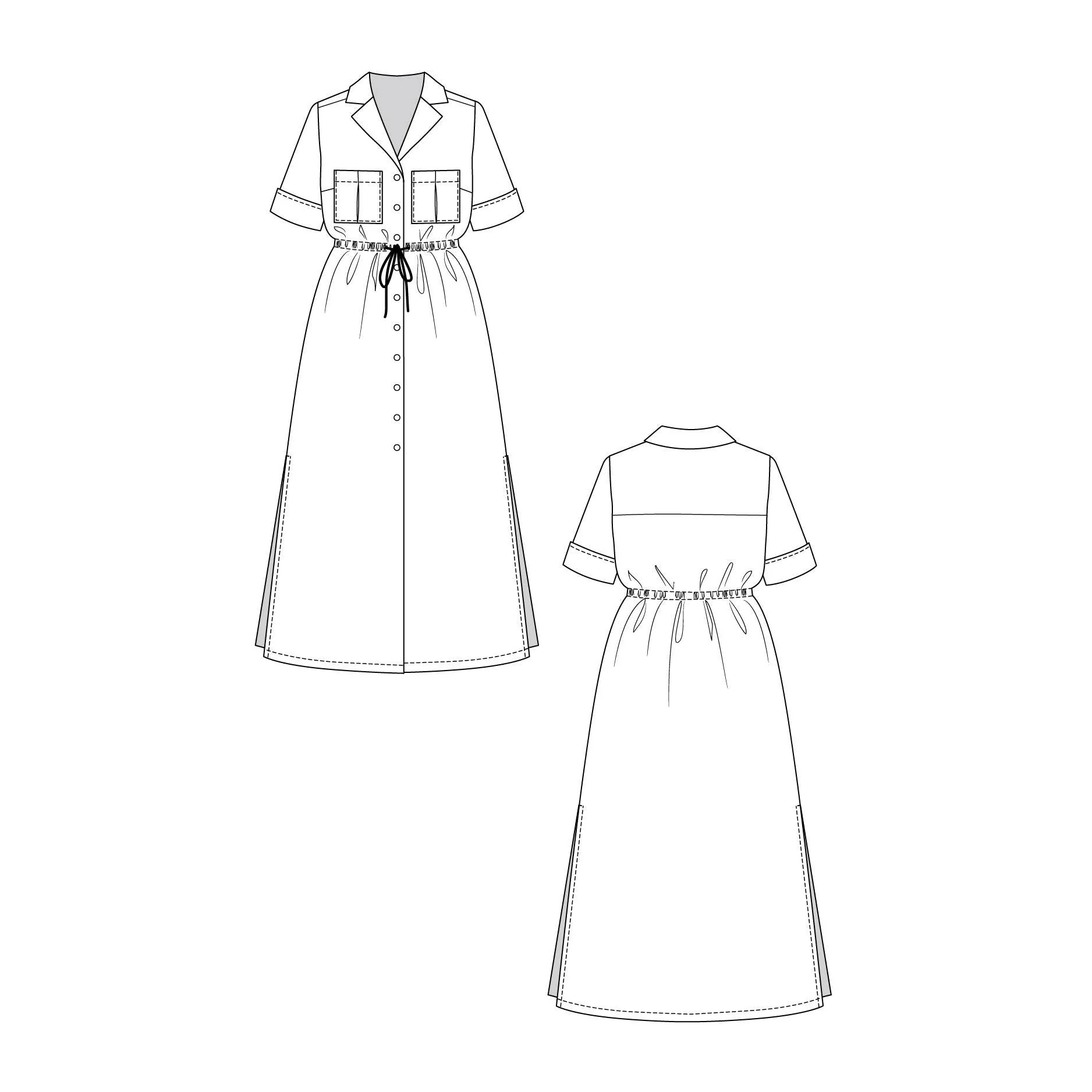 REETA Shirt Dress Pattern - PDF DOWNLOAD - Image 5