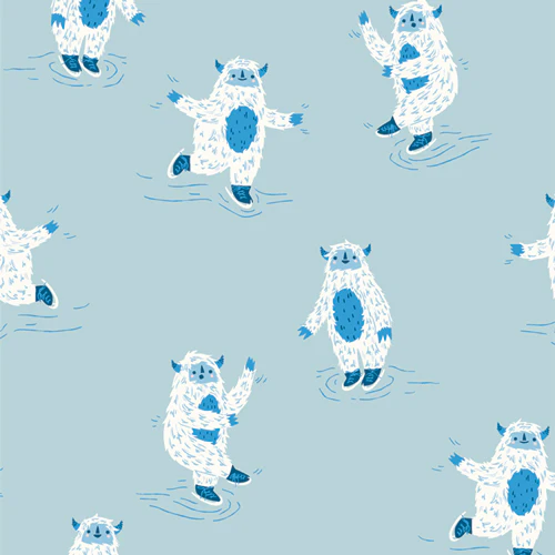 REMNANT: Yappi Yeti Snug Flannel 30% OFF 1.0 YD