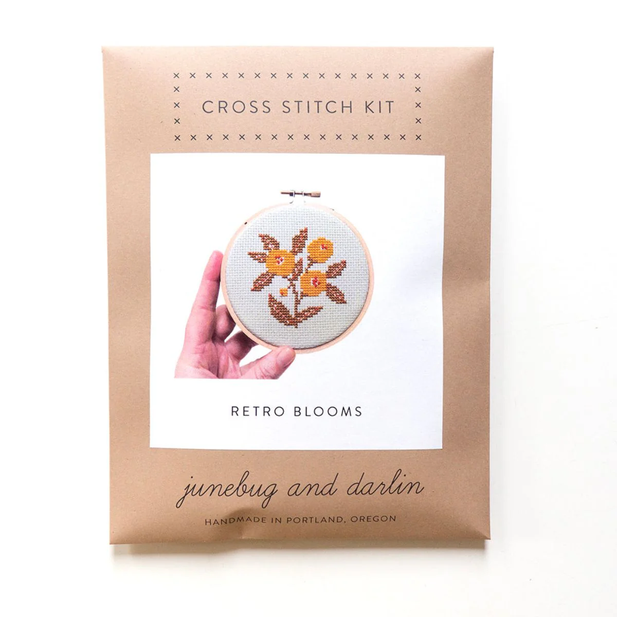 Retro Blooms, 4” Cross Stitch Kit - Image 5
