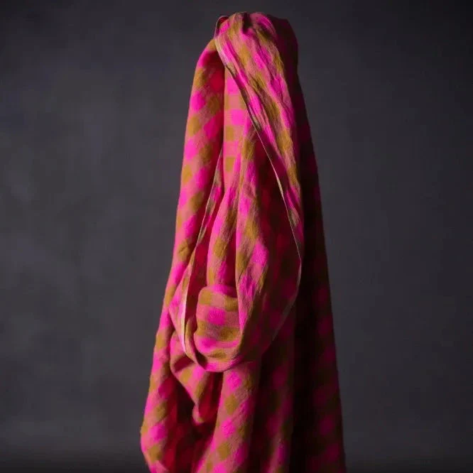 Rhubarb Toffee Laundered Linen