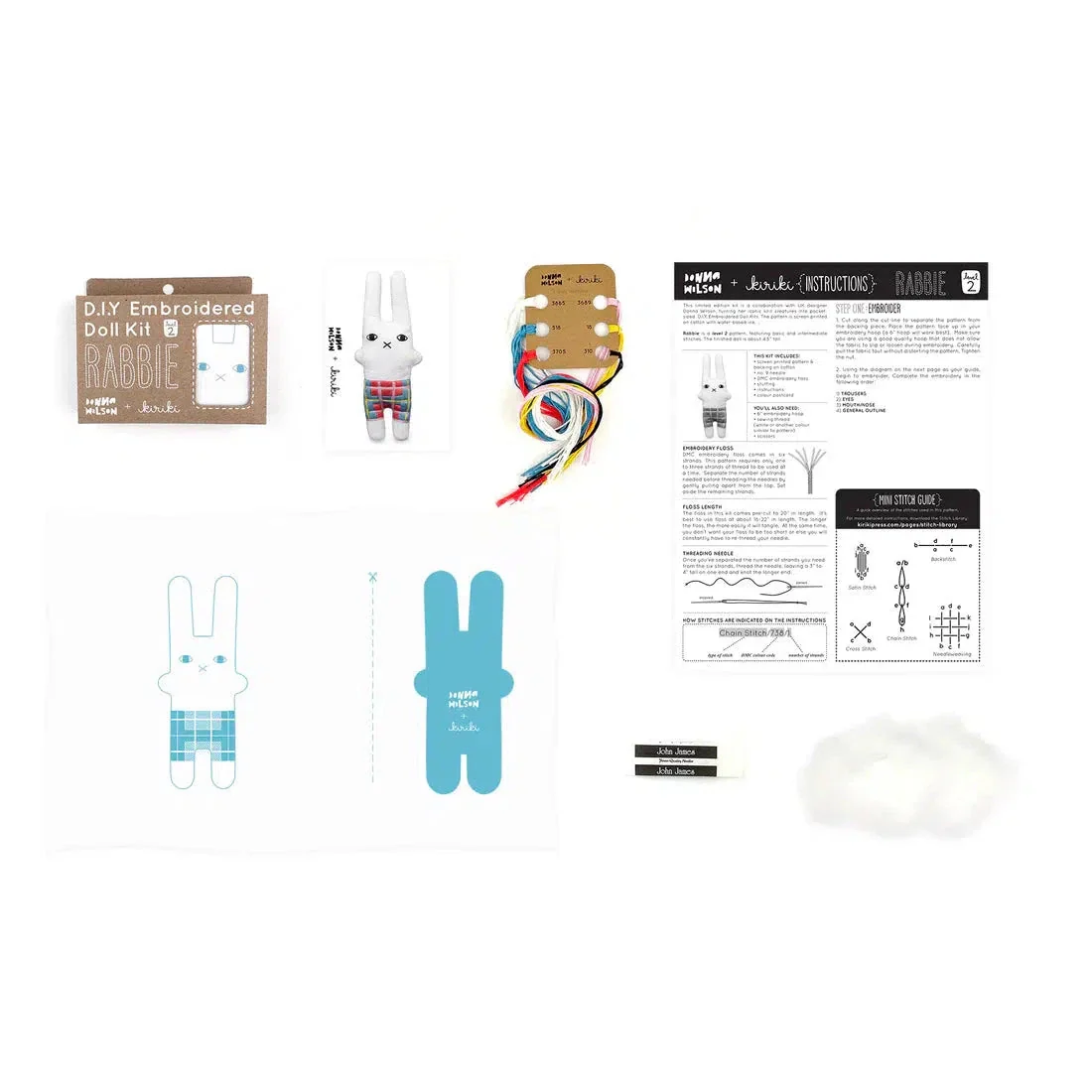 Rabbi DIY Embroidery Kit - Limited Edition - Image 4