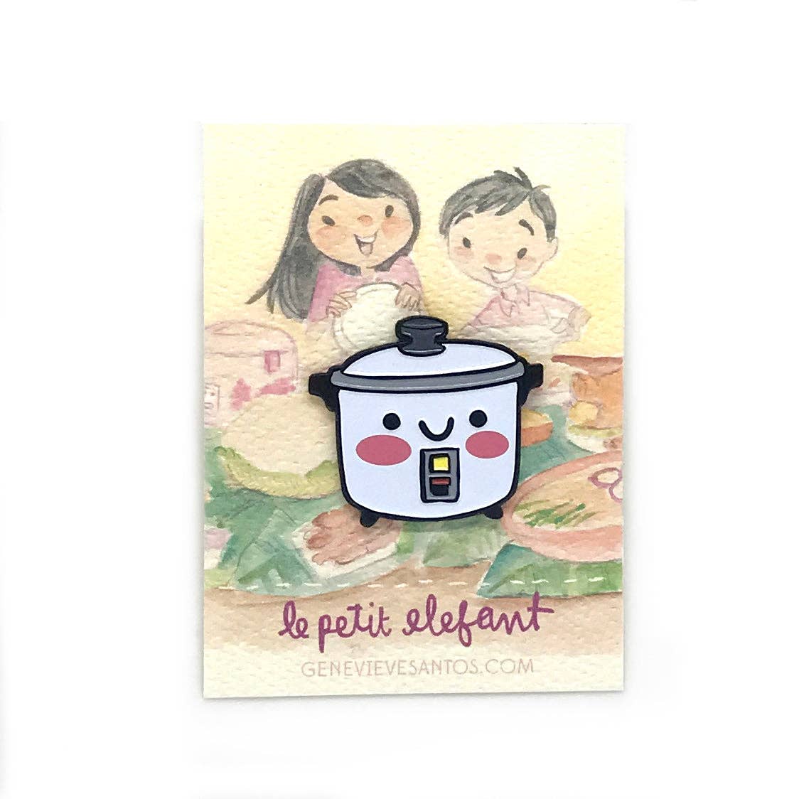 Rice Cooker Enamel Pin - Image 2